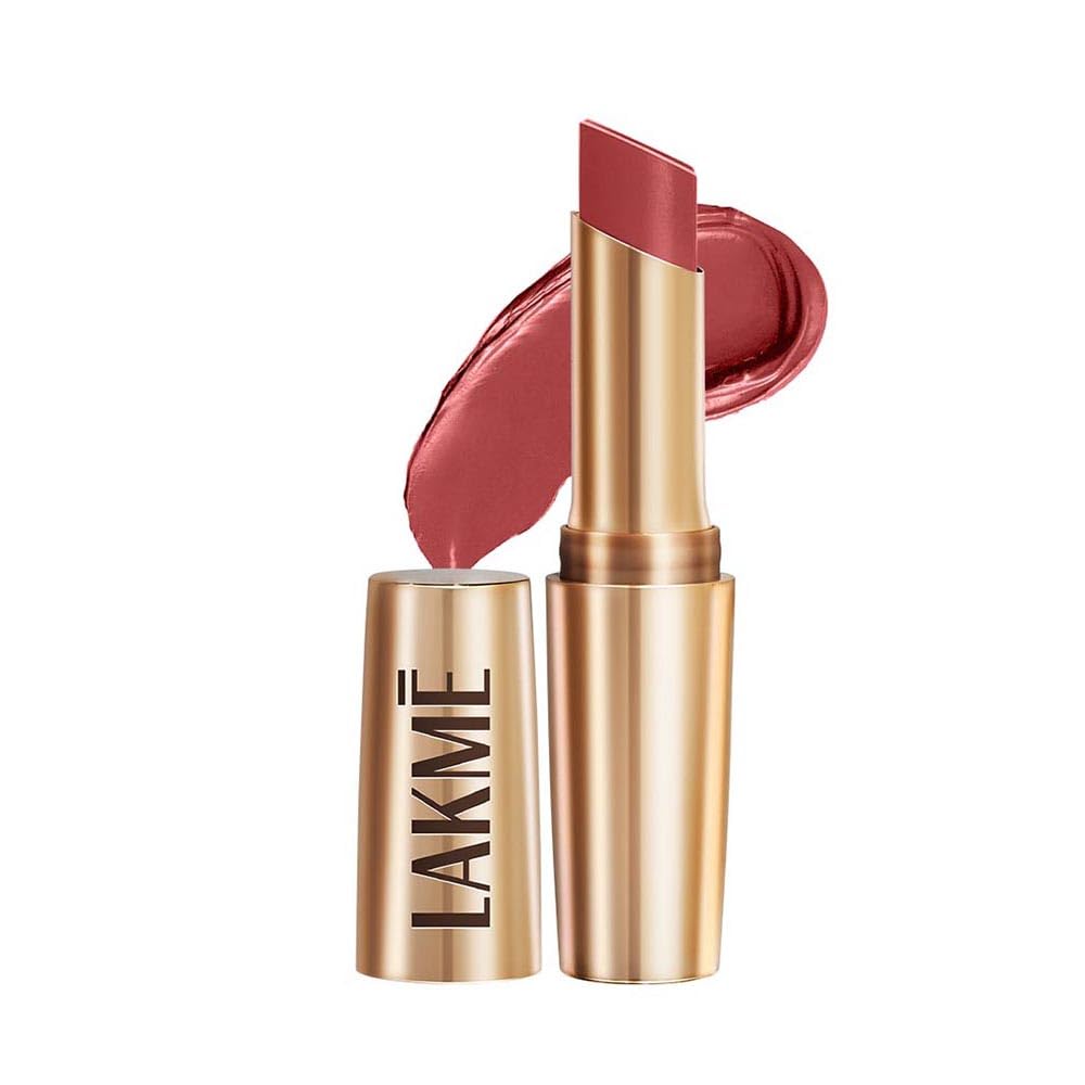 Lakmé Powerplay Priming Matte Lipstick 3.6g – Roseatte Red | Lightweight, Smudge-Resistant Matte Lipstick | Long-Lasting Lip Color