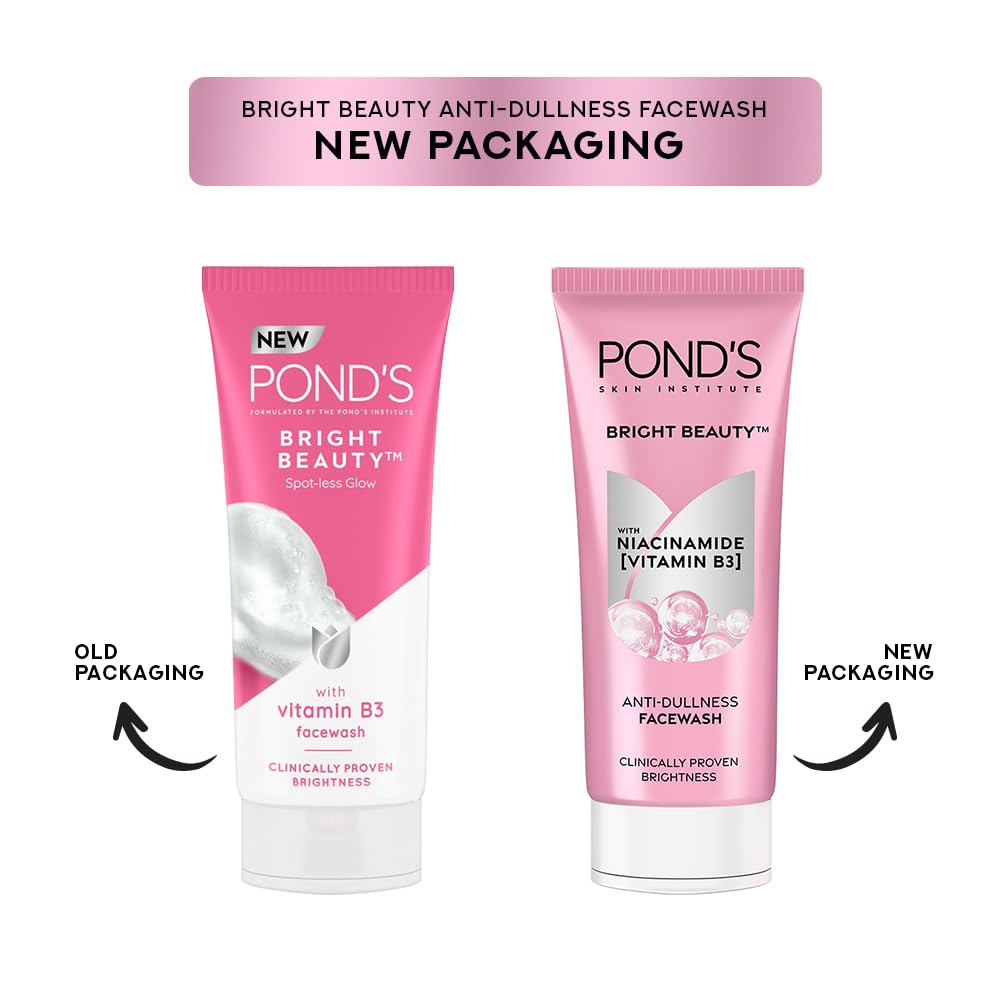 POND'S Bright Beauty Spot-less Fairness Face Wash 200 g – Vitamin B3 & Brightening Face Wash for Dark Spots, Dull Skin & Daily Cleansing