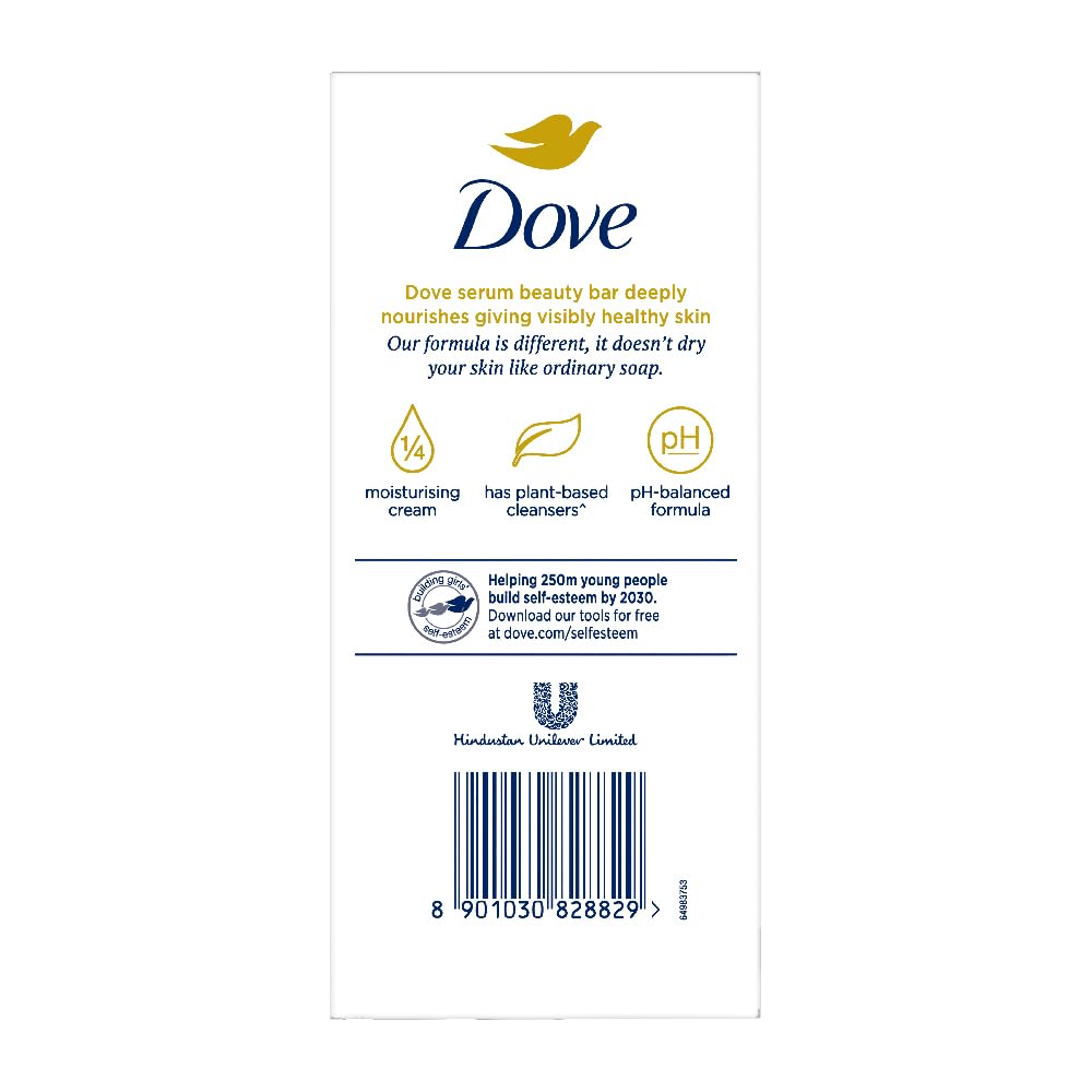 Dove Deep Nourish Serum Bar Soap with Nutrient Serum | Moisturizing Beauty Bar | 125g x 8 Bars (1000g)