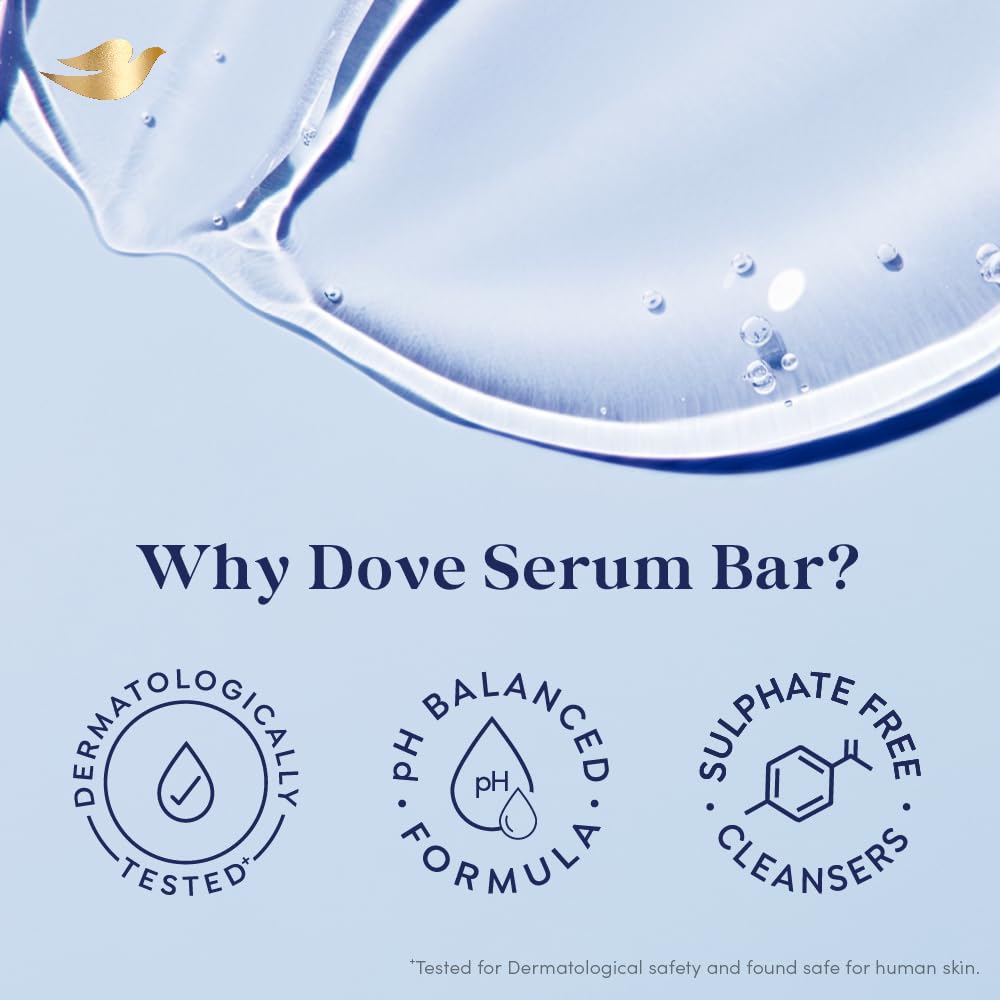Dove Deep Nourish Serum Bar Soap with Nutrient Serum | Moisturizing Beauty Bar | 125g x 8 Bars (1000g)