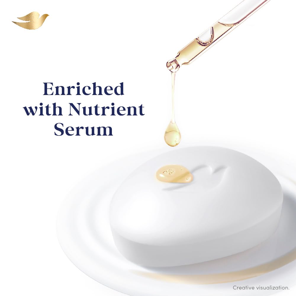 Dove Deep Nourish Serum Bar Soap with Nutrient Serum | Moisturizing Beauty Bar | 125g x 8 Bars (1000g)