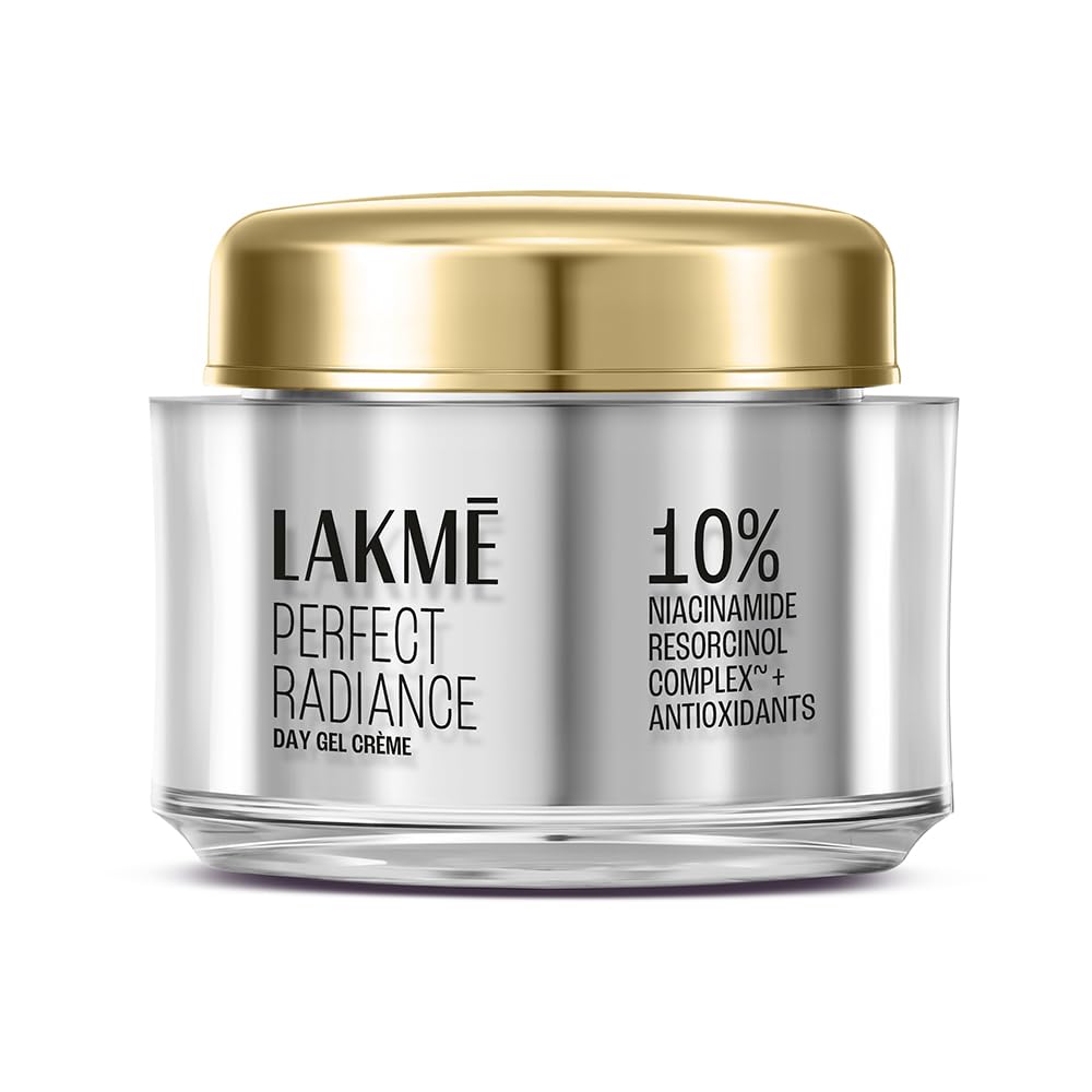 Lakmé Perfect Radiance Pigmentation Treatment Day Gel Crème with 10% Niacinamide Resorcinol Complex & 7 Antioxidants – 50 g