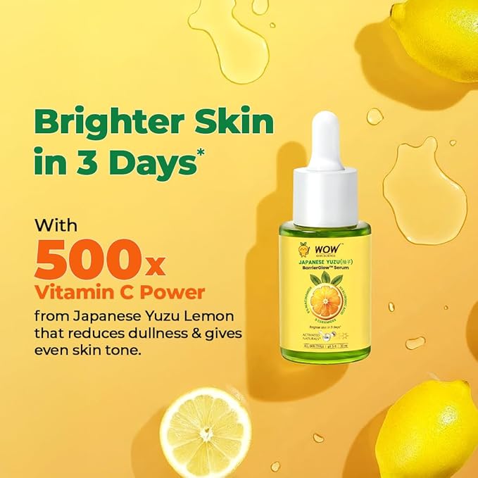 WOW Skin Science Vitamin C Face Serum 30ml | 10% Sodium Ascorbyl Phosphate, Niacinamide, Ceramides & Hyaluronic Acid