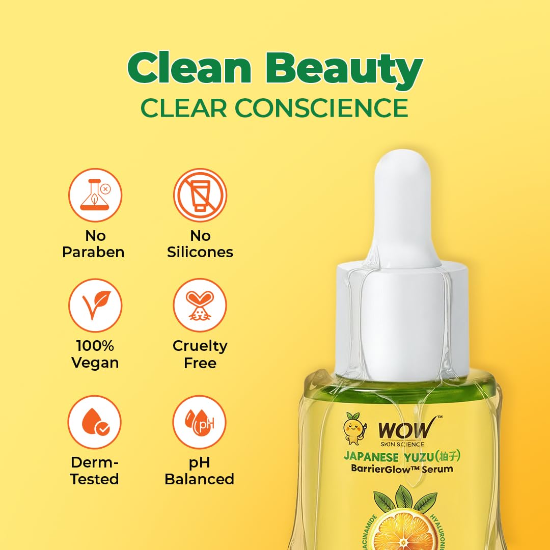 WOW Skin Science Vitamin C Face Serum 30ml | 10% Sodium Ascorbyl Phosphate, Niacinamide, Ceramides & Hyaluronic Acid