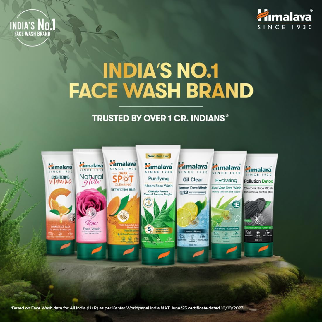 Himalaya Purifying Neem Face Wash | Soap-Free Daily Cleanser for Acne-Prone Skin | Paraben & Phthalates Free | 150ml