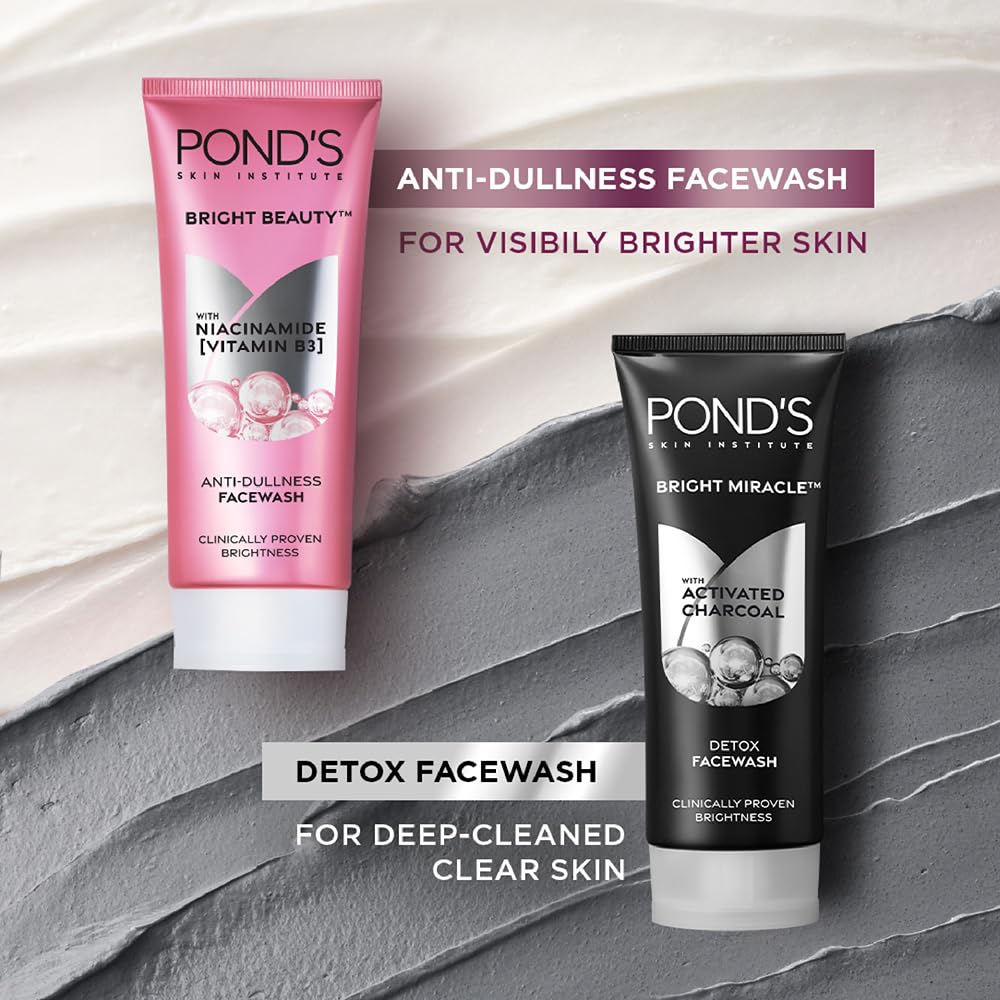 POND'S Bright Beauty Spot-less Fairness Face Wash 200 g – Vitamin B3 & Brightening Face Wash for Dark Spots, Dull Skin & Daily Cleansing