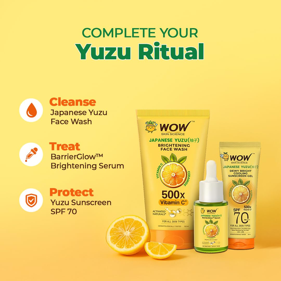 WOW Skin Science Vitamin C Face Serum 30ml | 10% Sodium Ascorbyl Phosphate, Niacinamide, Ceramides & Hyaluronic Acid