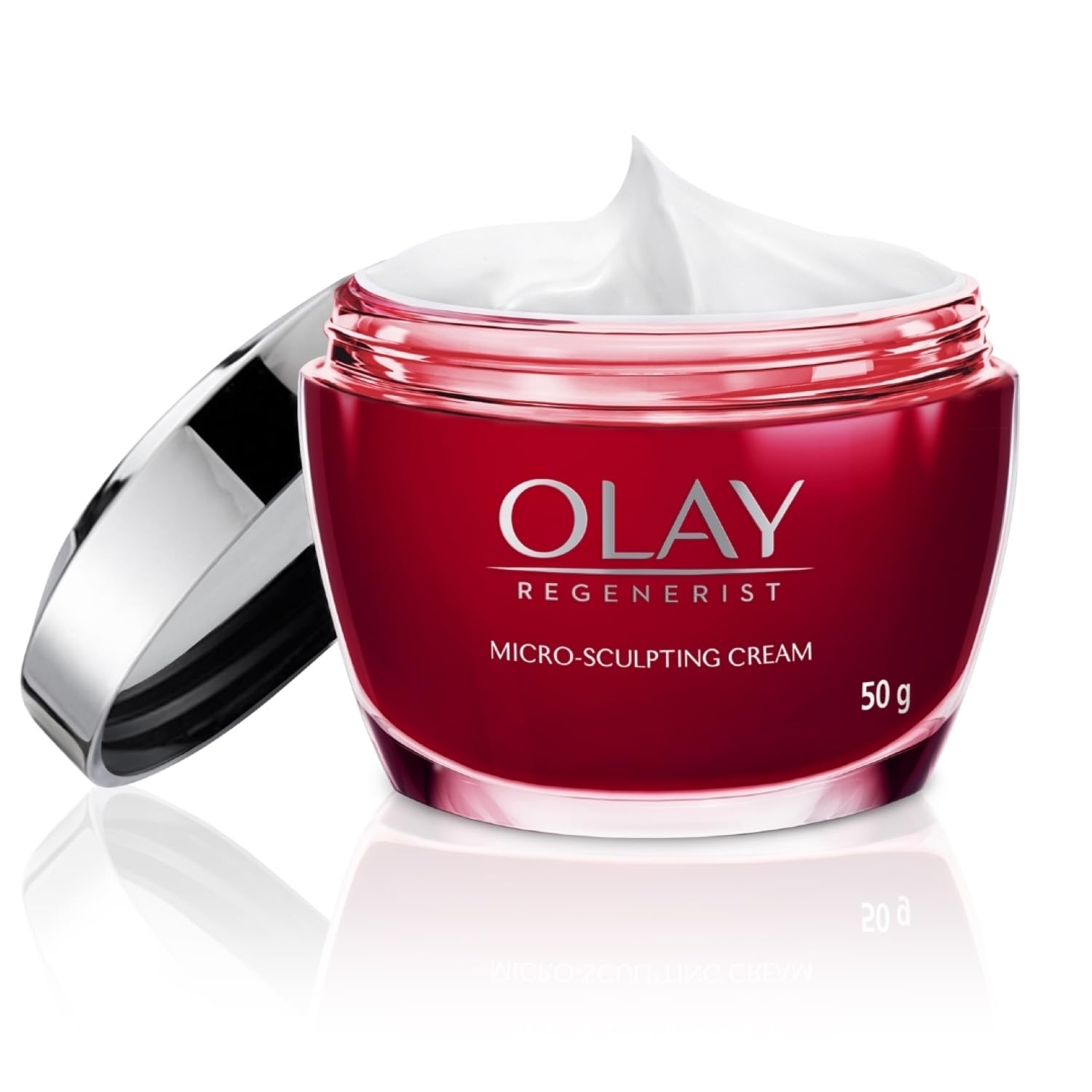 Olay Regenerist Micro-Sculpting Day Cream 50g | Hyaluronic Acid, Niacinamide & Peptides | Hydrating Anti-Ageing Moisturizer