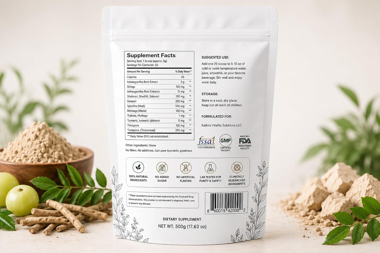 KAILVRA GAINEX Ayurvedic Strength & Immunity Formula Powder 200 GM