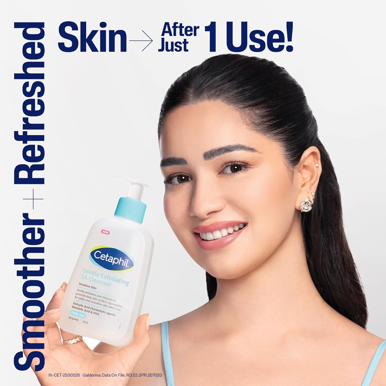 Cetaphil Gentle Skin Hydrating Face Wash 118 ml – Sulphate-Free & Paraben-Free Cleanser with Niacinamide and Vitamin B5 | For Dry, Normal & Sensitive Skin