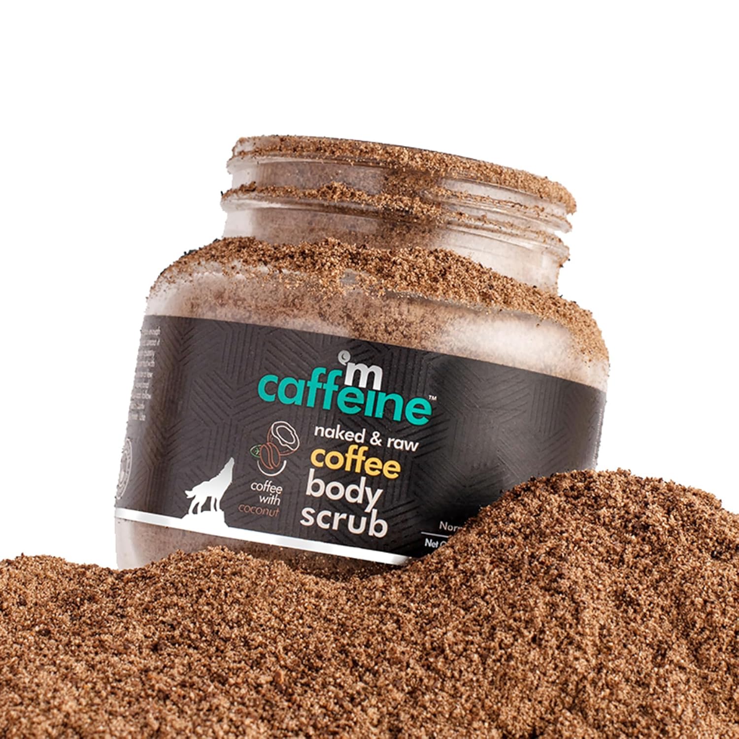 mCaffeine Exfoliating Coffee Body Scrub Powder 100g | Coffee & Coconut Oil Body Scrub | Gentle Exfoliator for Soft, Smooth Skin