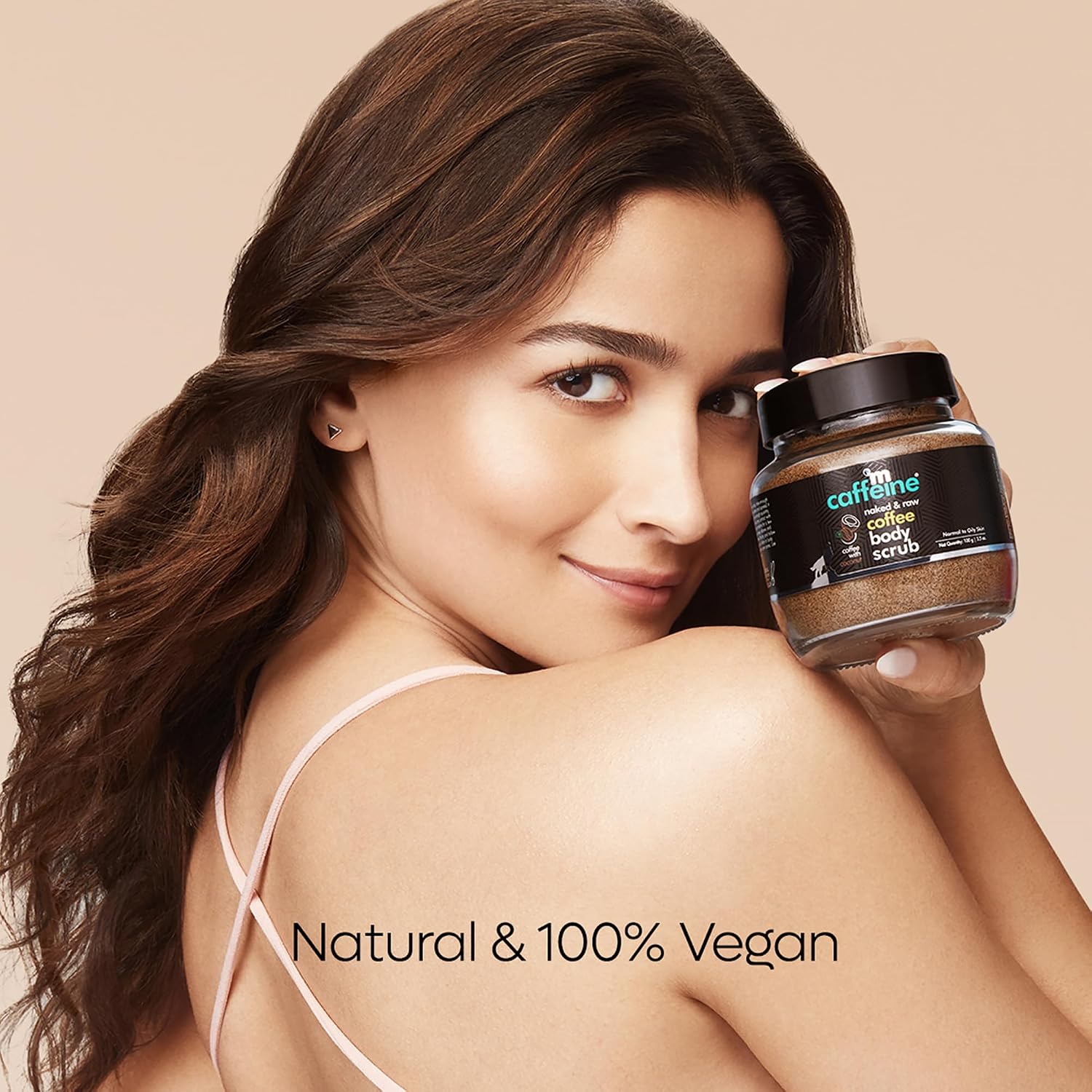mCaffeine Exfoliating Coffee Body Scrub Powder 100g | Coffee & Coconut Oil Body Scrub | Gentle Exfoliator for Soft, Smooth Skin