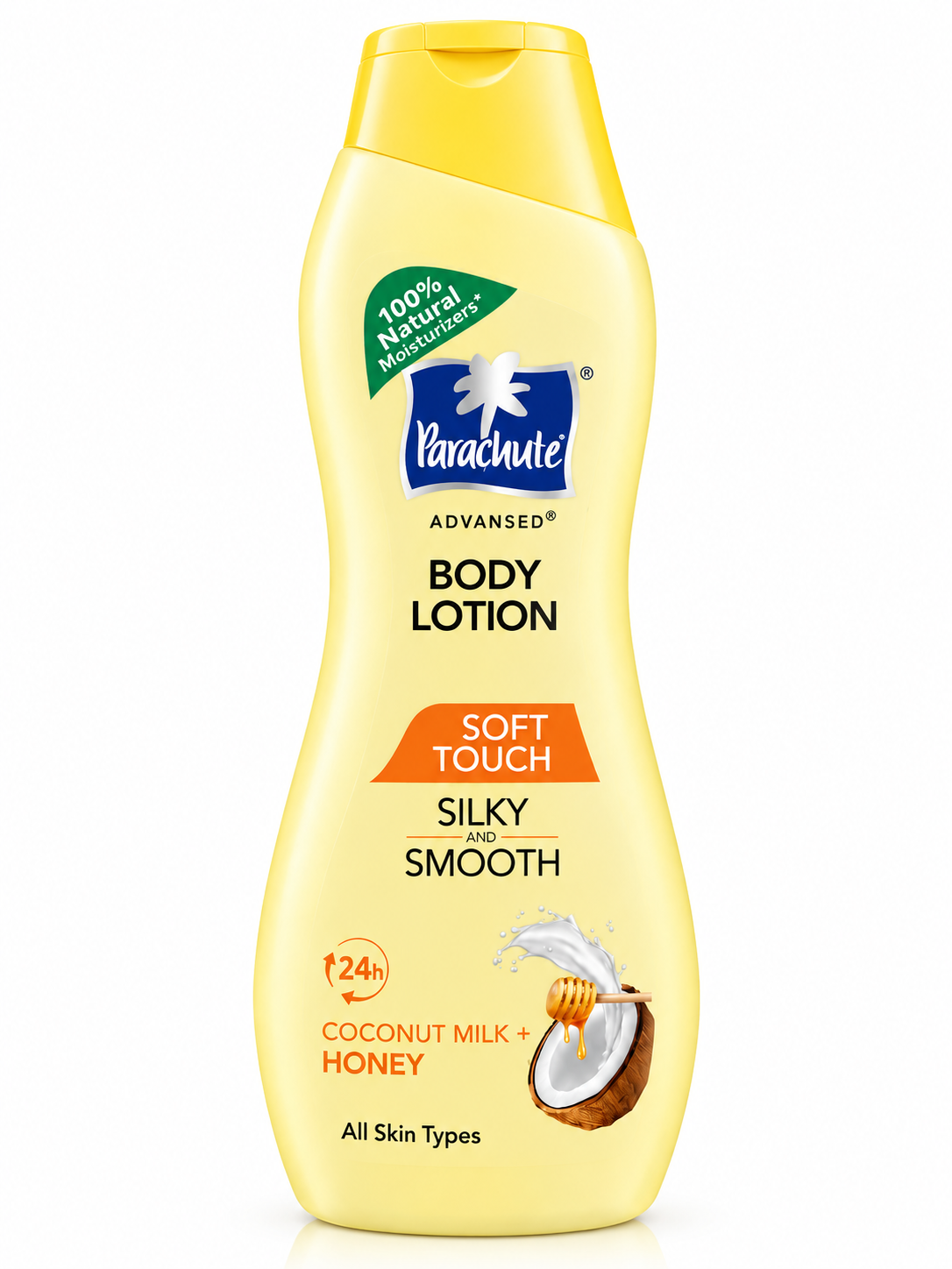 Parachute Soft Touch Body Lotion for Women & Men, 100% Natural, 72h Moisturisation