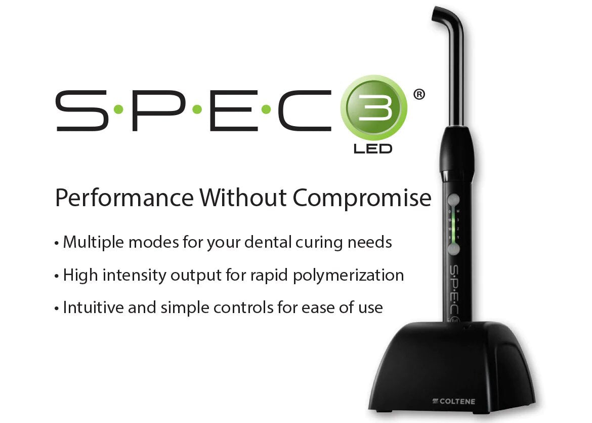 COLTENE SPEC 3 LED Curing Light – Dental Composite Polymerization Device