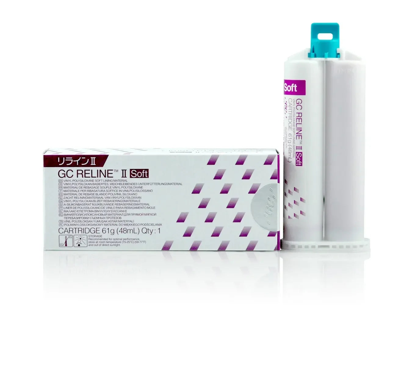 GC Reline II Soft Intro Kit | Vinylpolysiloxane Soft A - Silicone Based Denture Relining Material