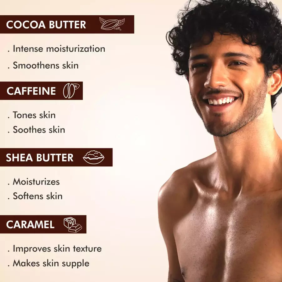 Mcaffeine Choco Deep Moisturizing 200Ml Body Lotion With Cocoa & Shea Butter For Dry Skin